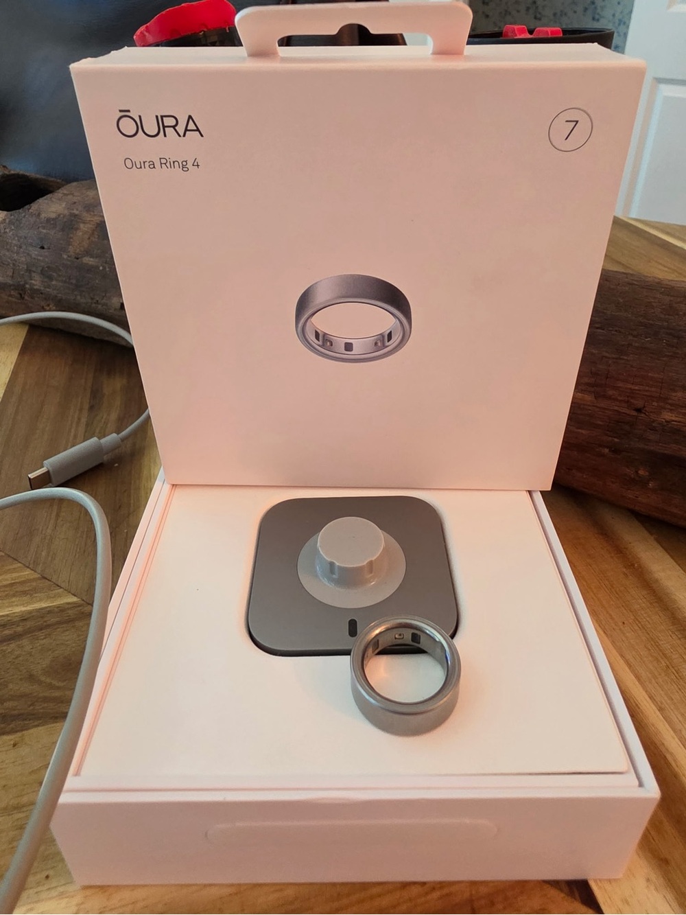 Ōura Ring 4 Smart Ring in Silver - Health & Sleep Tracker Women’s Size 7